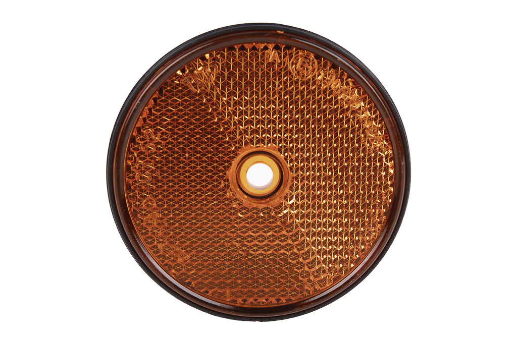 Cofan – Catadióptricos Redondos Homologados Ø60 mm con Agujero Central | Rojo, Ámbar y Blanco