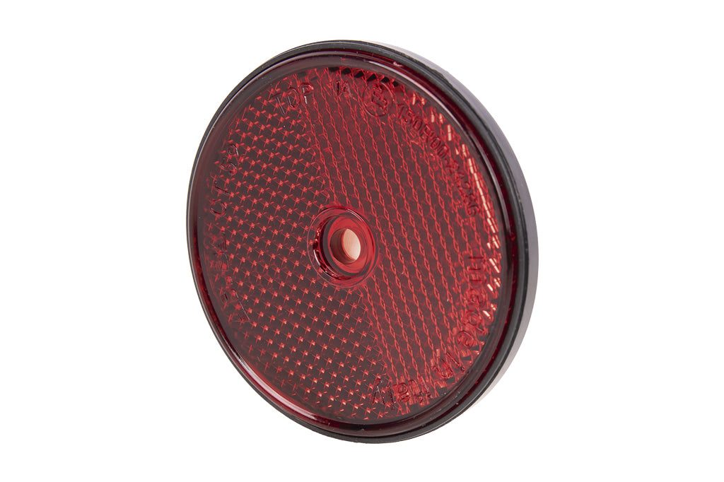 Cofan – Catadióptricos Redondos Adhesivos Homologados Ø60 mm | Colores Rojo, Ámbar y Blanco