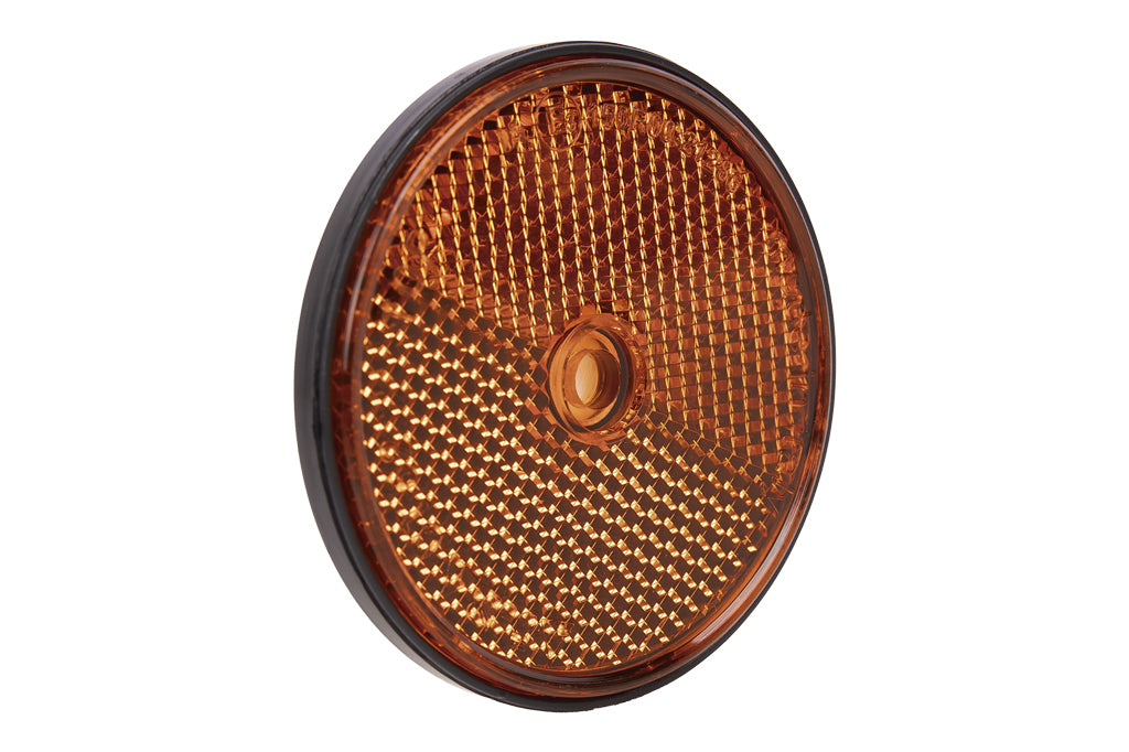 Cofan – Catadióptricos Redondos Adhesivos Homologados Ø60 mm | Colores Rojo, Ámbar y Blanco