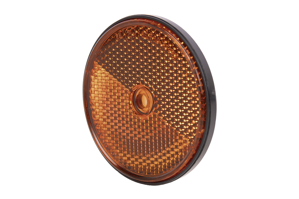 Cofan – Catadióptricos Redondos Adhesivos Homologados Ø60 mm | Colores Rojo, Ámbar y Blanco