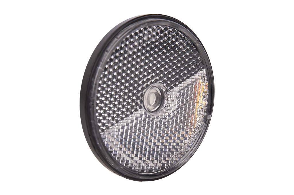 Cofan – Catadióptricos Redondos Adhesivos Homologados Ø60 mm | Colores Rojo, Ámbar y Blanco