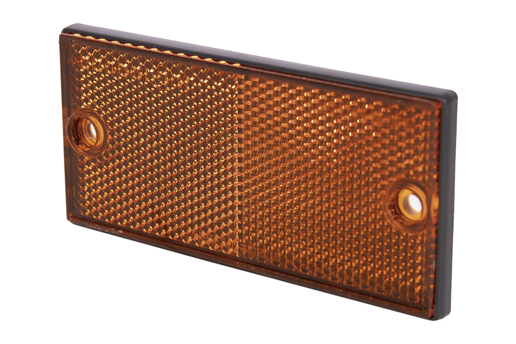 Cofan – Catadióptrico Rectangular Homologado con Agujeros | Disponible en Rojo, Ámbar y Blanco | Medidas 106 x 50 mm