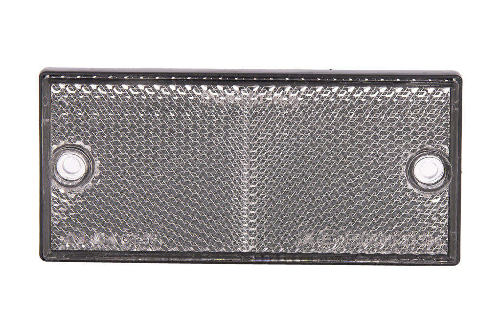 Cofan – Catadióptrico Rectangular Homologado con Agujeros | Disponible en Rojo, Ámbar y Blanco | Medidas 106 x 50 mm