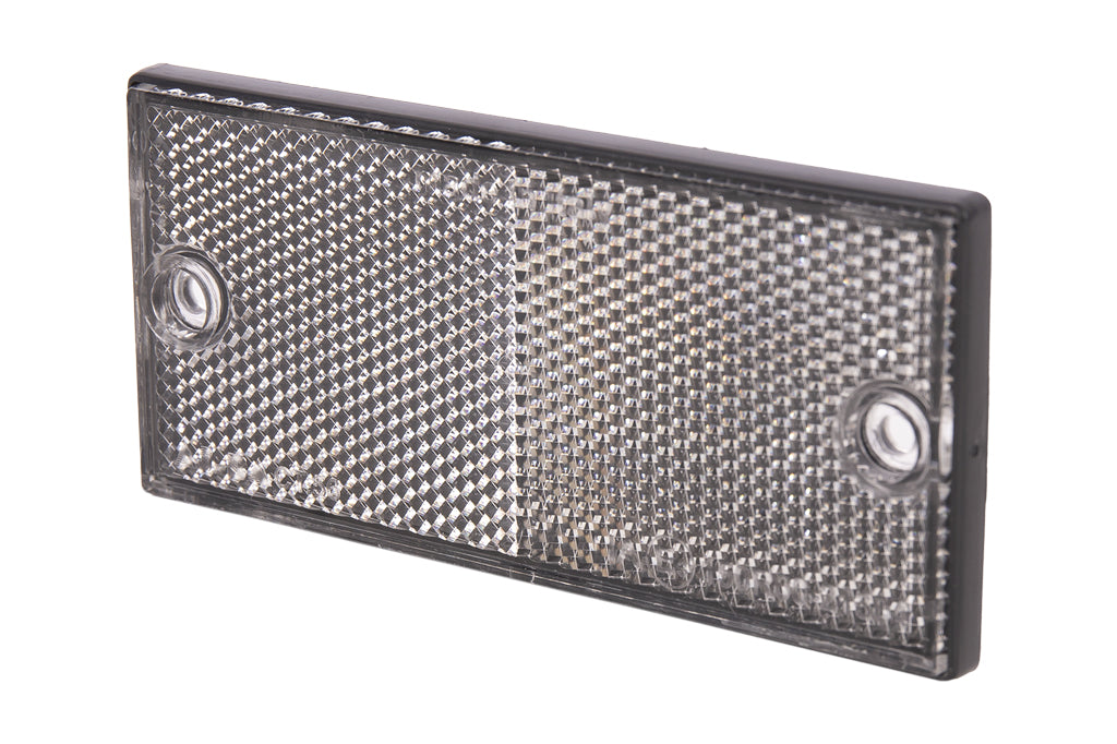 Cofan – Catadióptrico Rectangular Homologado con Agujeros | Disponible en Rojo, Ámbar y Blanco | Medidas 106 x 50 mm