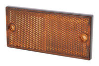 Cofan – Catadióptrico Rectangular Homologado con Agujeros y Adhesivo | Colores Rojo, Ámbar y Blanco | Medidas 106 x 50 mm