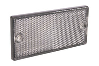 Cofan – Catadióptrico Rectangular Homologado con Agujeros y Adhesivo | Colores Rojo, Ámbar y Blanco | Medidas 106 x 50 mm
