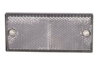 Cofan – Catadióptrico Rectangular Homologado con Agujeros y Adhesivo | Colores Rojo, Ámbar y Blanco | Medidas 106 x 50 mm