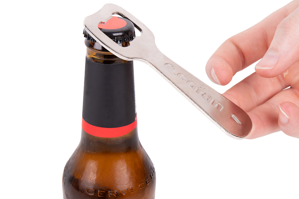 Cofan – Abridor de Botellas Profesional | Acero Cincado | Ideal para Hostelería y Hogar | 10,5 x 4 cm