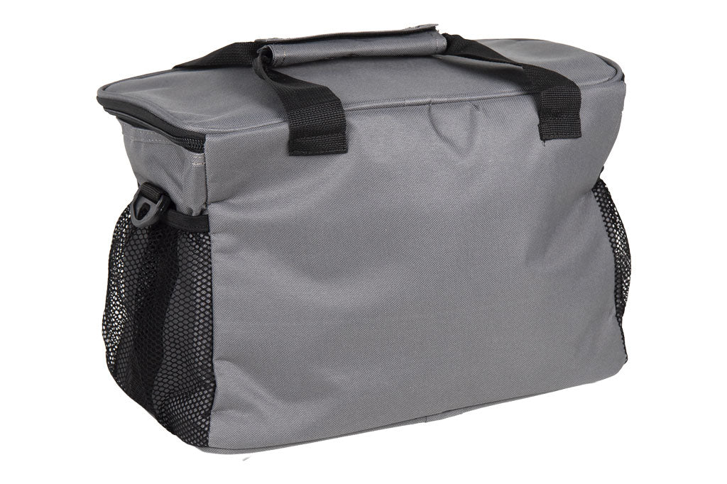 Cofan – Nevera Portátil Porta Alimentos 15 L | Bolsa Isotérmica Textil | Correa Ajustable | Color Gris Oscuro | 35 x 23 x 24 cm