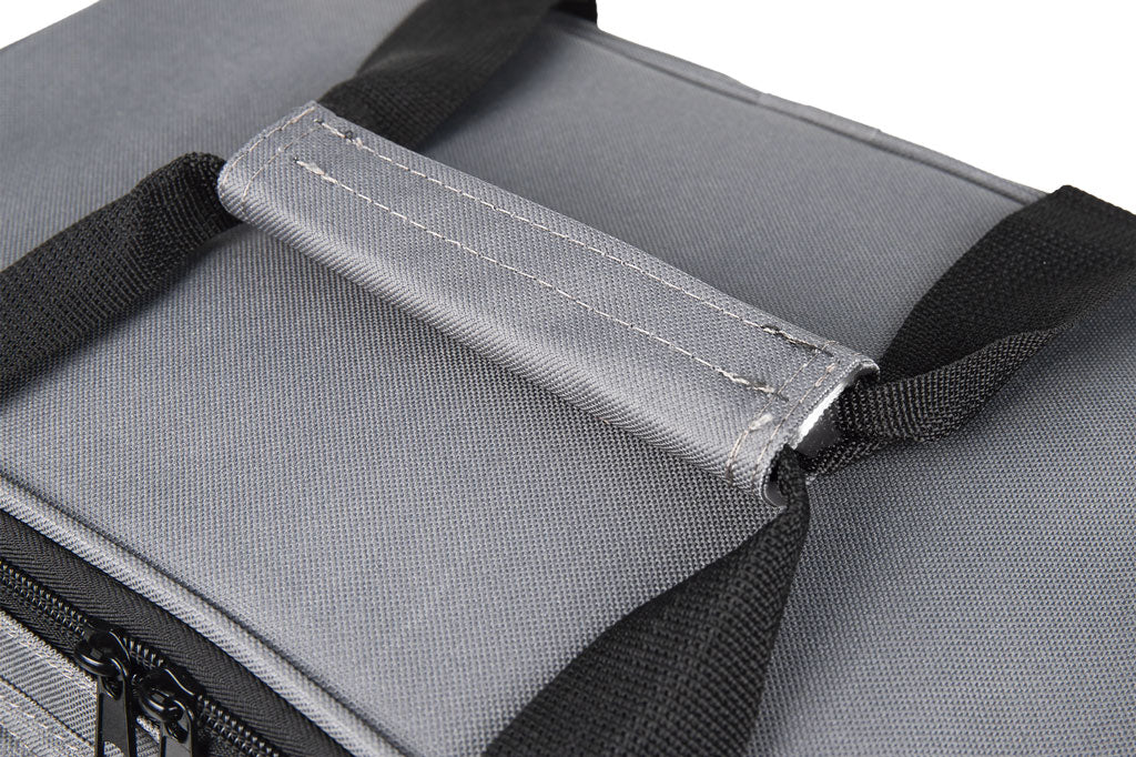 Cofan – Nevera Portátil Porta Alimentos 15 L | Bolsa Isotérmica Textil | Correa Ajustable | Color Gris Oscuro | 35 x 23 x 24 cm