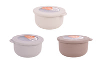 Cofan – Set de 3 Recipientes Redondos con Tapa 100 ml, 250 ml y 500 ml | PP + TPE | Colores Surtidos