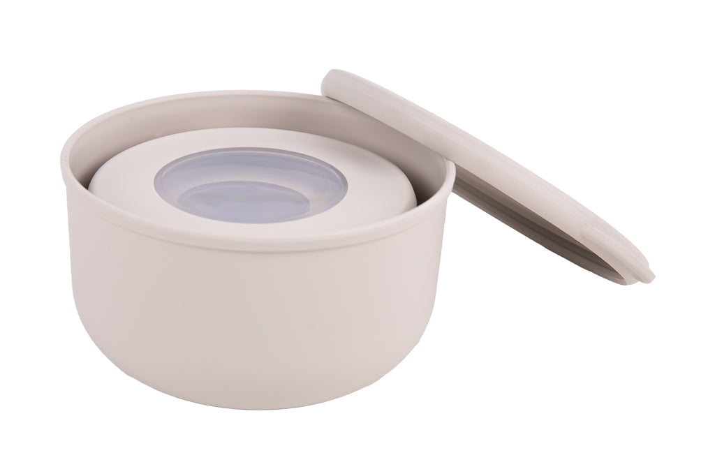 Cofan – Set de 3 Recipientes Redondos con Tapa 100 ml, 250 ml y 500 ml | PP + TPE | Colores Surtidos
