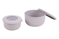 Cofan – Set de 3 Recipientes Redondos con Tapa 100 ml, 250 ml y 500 ml | PP + TPE | Colores Surtidos