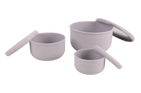 Cofan – Set de 3 Recipientes Redondos con Tapa 100 ml, 250 ml y 500 ml | PP + TPE | Colores Surtidos