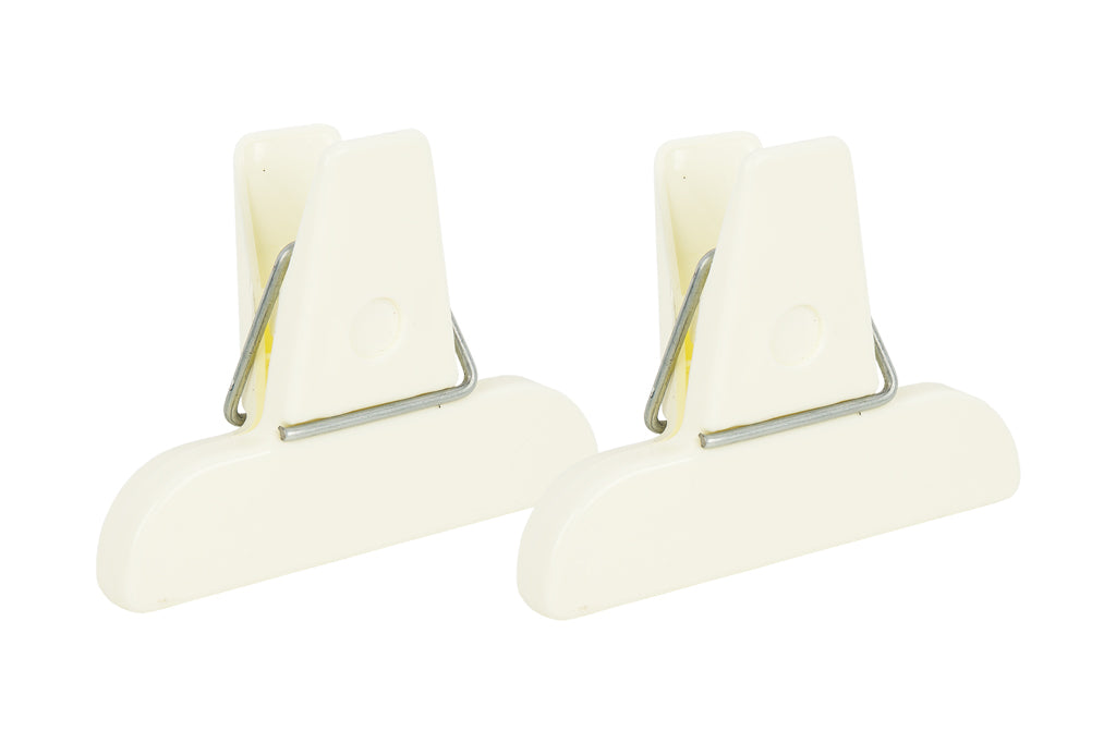 Cofan – Pack de 2 Pinzas para Cerrar Bolsas de Alimentos | Color Beige