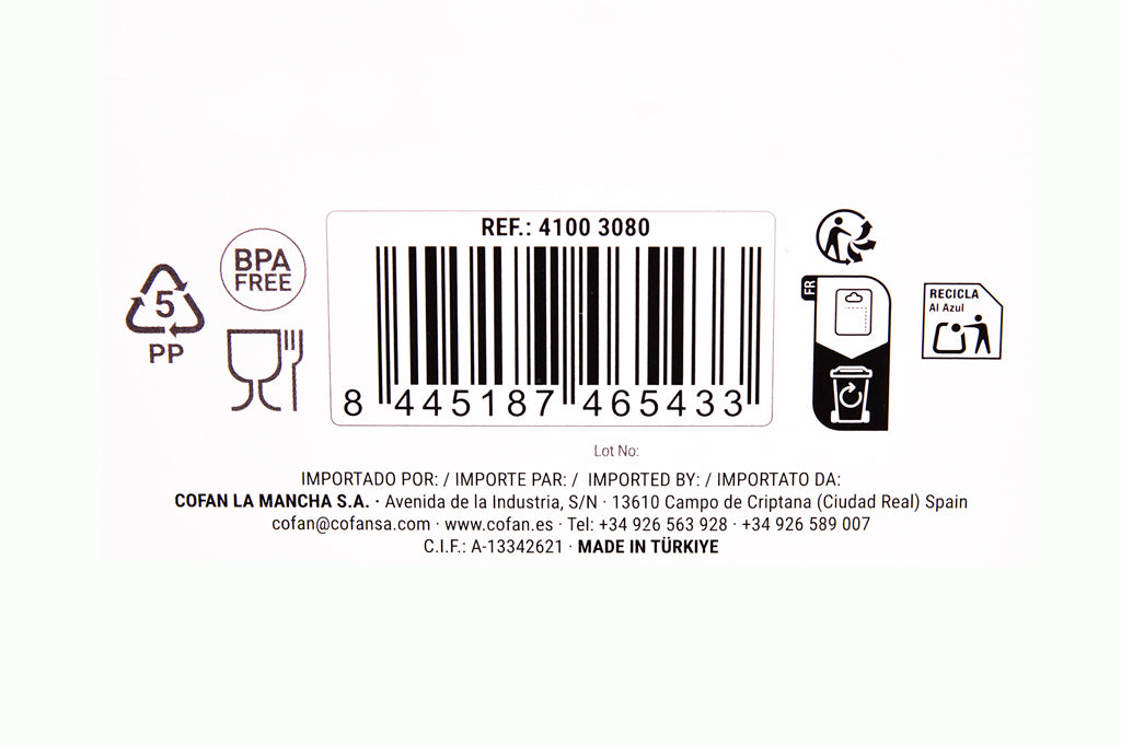 Cofan – Pack de 2 Pinzas para Cerrar Bolsas de Alimentos | Color Beige