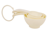 Cofan – Juego de 4 Cucharas Medidoras en ml | Amarillo Pastel