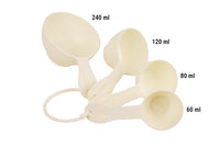 Cofan – Juego de 4 Cucharas Medidoras en ml | Amarillo Pastel