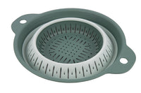 Cofan – Escurridor Plegable 1,8 L con Asas | Verde | Ahorro de Espacio