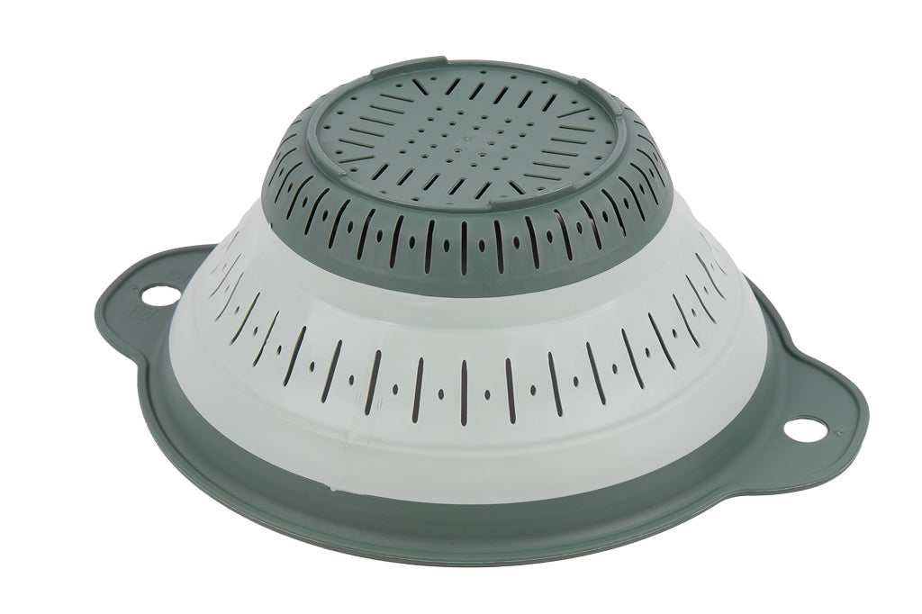Cofan – Escurridor Plegable 1,8 L con Asas | Verde | Ahorro de Espacio
