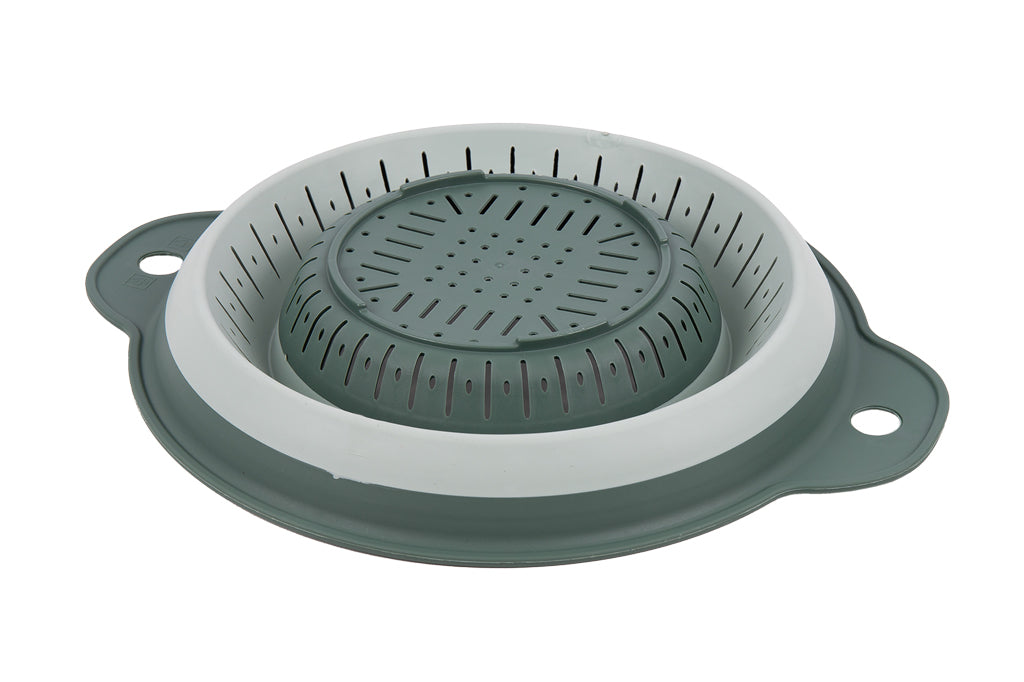 Cofan – Escurridor Plegable 1,8 L con Asas | Verde | Ahorro de Espacio