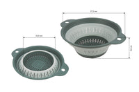 Cofan – Escurridor Plegable 1,8 L con Asas | Verde | Ahorro de Espacio