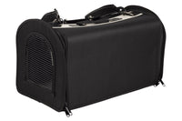 Cofan – Bolsa Transportín para Mascotas | Diseño Transpirable y Acolchado | 43 x 25 x 29 cm | Color Negro y Plata