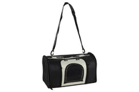 Cofan – Bolsa Transportín para Mascotas | Diseño Transpirable y Acolchado | 43 x 25 x 29 cm | Color Negro y Plata