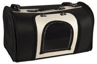 Cofan – Bolsa Transportín para Mascotas | Diseño Transpirable y Acolchado | 43 x 25 x 29 cm | Color Negro y Plata