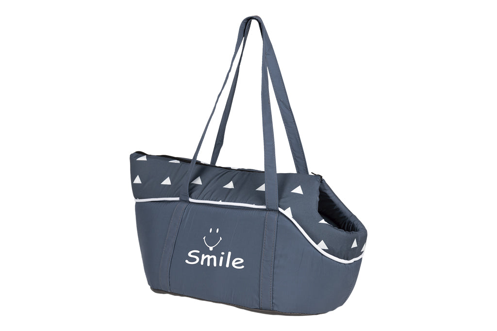 Cofan – Bolso de Transporte para Mascotas | Asas de Mano + Abertura Lateral | 45 cm | Color Azul o Beige