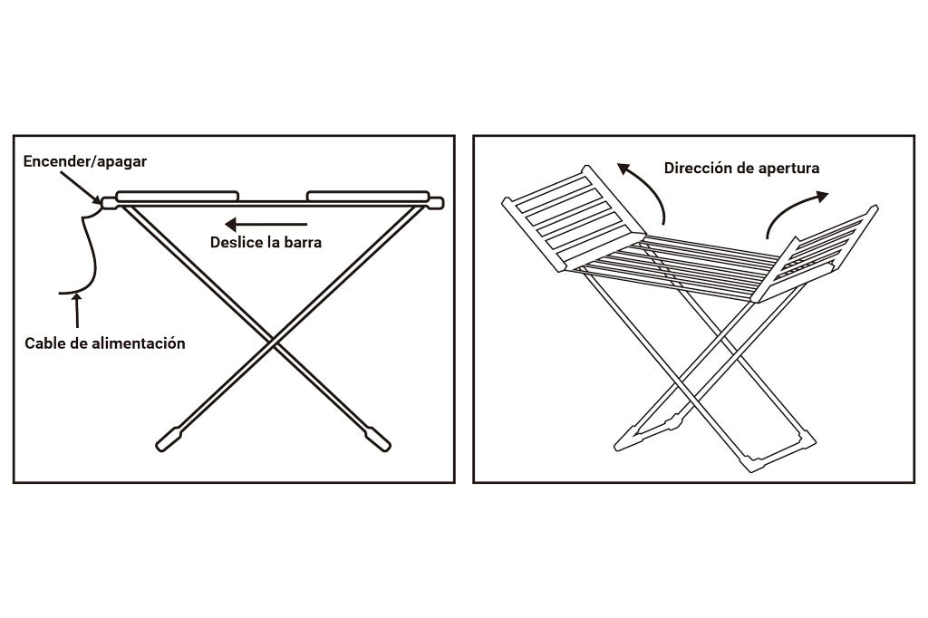 Cofan – Tendedero Extensible Eléctrico 220 W Modelo Sahara | Con Alas Plegables | Secado Rápido