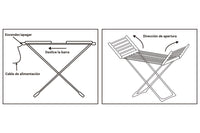 Cofan – Tendedero Extensible Eléctrico 220 W Modelo Sahara | Con Alas Plegables | Secado Rápido