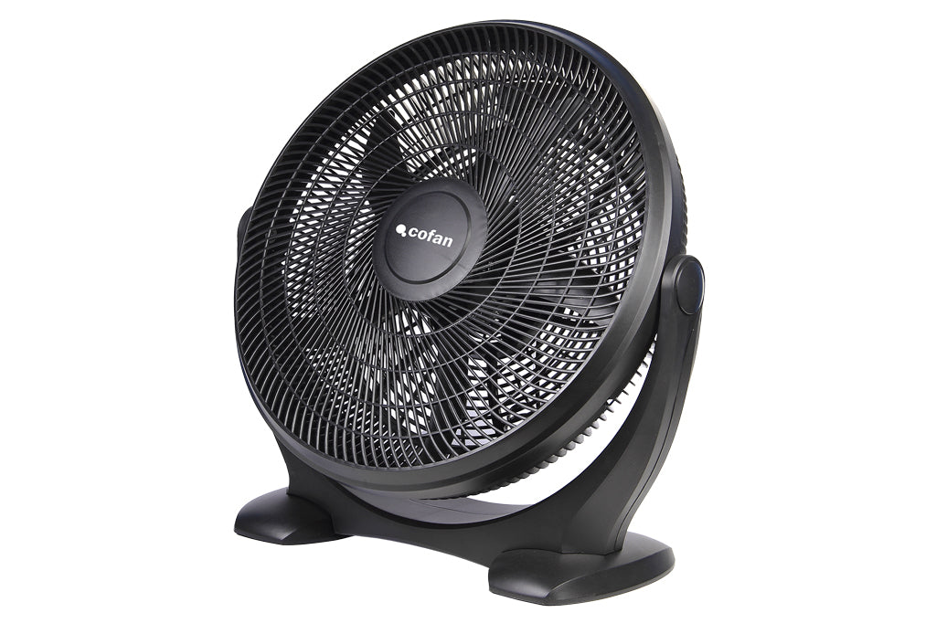 Cofan – Ventilador de Suelo Modelo Toledano | 5 Palas | 3 Velocidades | 90 W | Inclinable con Asa de Transporte