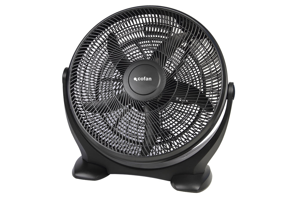 Cofan – Ventilador de Suelo Modelo Toledano | 5 Palas | 3 Velocidades | 90 W | Inclinable con Asa de Transporte