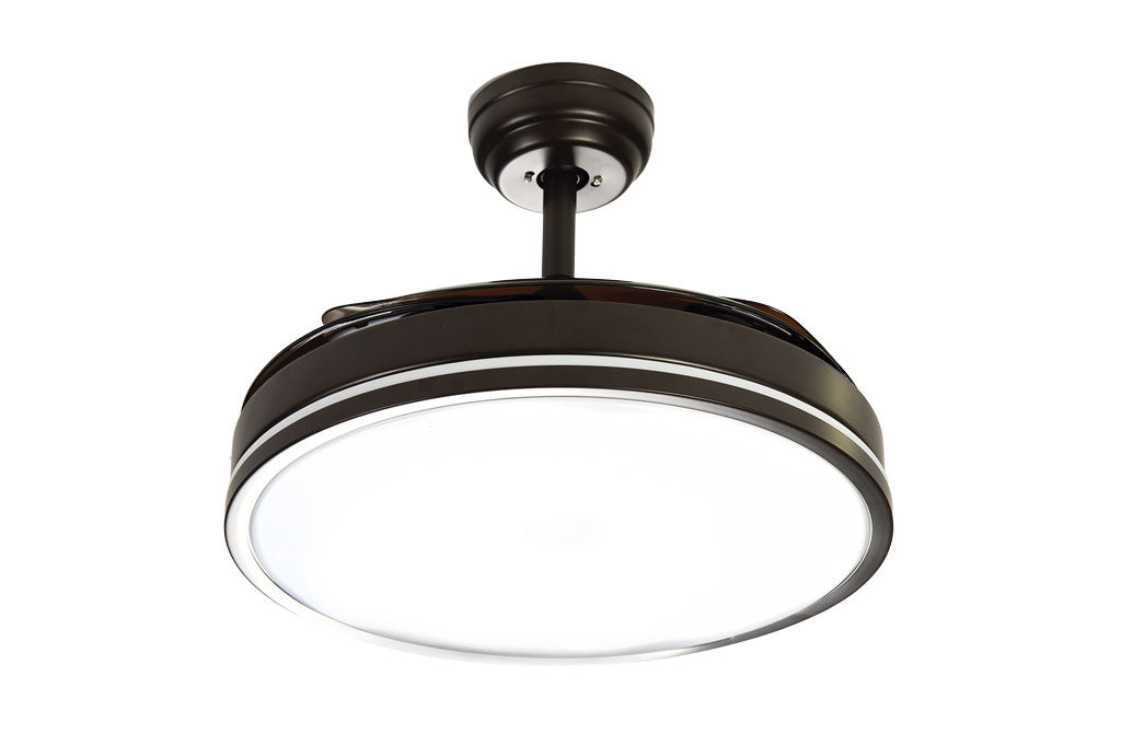 Cofan – Ventilador de Techo con Aspas Plegables | Luz LED 3 Tonos | Motor DC Silencioso | 6 Velocidades