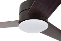 Cofan – Ventilador de Techo con 3 Aspas de Madera | Luz LED 3 Tonos | Motor DC Silencioso | 132 cm