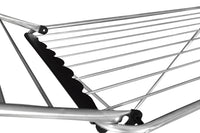 Cofan – Tendedero de Suelo de Acero Inoxidable con Alas Plegables | 18 m de Tendido | Patas en Aspa Antideslizantes