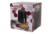 Cofan – Freidora de Aire Caliente Sin Aceite | Capacidad 3,5 Litros | 8 Programas | 1500 W