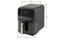 Cofan – Freidora de Aire Digital 5 Litros con Ventana y Rejilla Tostadora | Bajo Consumo 1500W | 8 Programas Preconfigurados