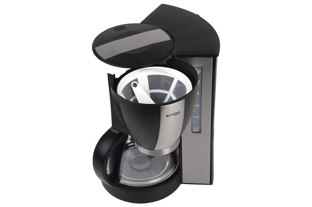 Cofan – Cafetera Eléctrica por Goteo Modelo Margot 870 W | 1,25 L | 10 Tazas