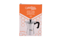 Cafetera Italiana de Inducción | Aluminio con Mango de Nylon | Disponible en 6, 9 y 12 Tazas