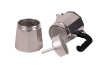 Cafetera Italiana de Inducción | Aluminio con Mango de Nylon | Disponible en 6, 9 y 12 Tazas