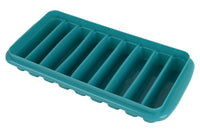 Cofan – Cubitera Rectangular con Tapa | Turquesa | Antiderrame y Apilable | Apta para Lavavajillas | 12,5 x 26 x 4 cm