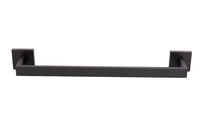 Cofan – Toallero de Baño Negro Mate | Acero Inoxidable | Diseño Cuadrado | 45 cm | Kit de Fijación Incluido
