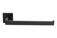 Cofan – Toallero de Baño Negro Mate 27 cm | Acero Inoxidable | Diseño Cuadrado | Kit de Fijación Incluido