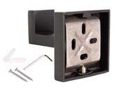 Cofan – Percha Negra Mate | Diseño Cuadrado | Acero Inoxidable | Kit de Fijación Incluido | 5,5 x 6 x 5,5 cm