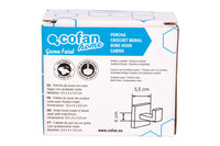 Cofan – Percha Negra Mate | Diseño Cuadrado | Acero Inoxidable | Kit de Fijación Incluido | 5,5 x 6 x 5,5 cm