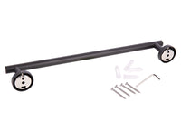 Cofan – Toallero Negro Mate | Diseño Redondo | Acero Inoxidable | Kit de Fijación Incluido | 45 x 8 x 5 cm