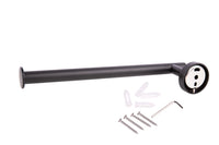 Cofan – Toallero Negro Mate | Diseño Redondo | Acero Inoxidable | Kit de Fijación Incluido | 28 x 8 x 5 cm