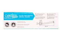 Cofan – Toallero Negro Mate | Diseño Redondo | Acero Inoxidable | Kit de Fijación Incluido | 28 x 8 x 5 cm
